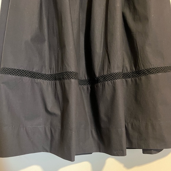 Anthropologie Cotton Poplin Strapless Midi Dress Black - Picture 11 of 14